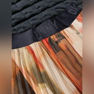 DKNY Shutter Pleated Mini Skirt